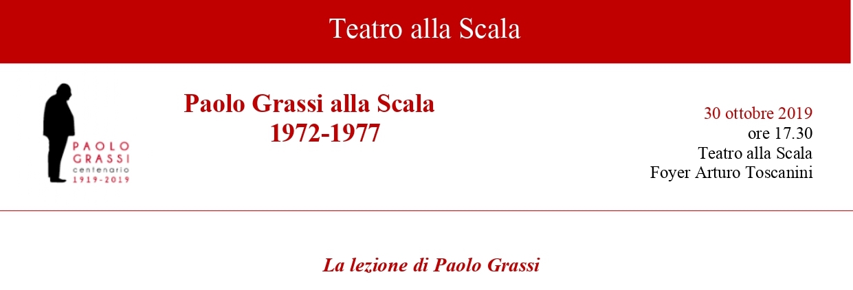 Convegno: La lezione di Paolo Grassi